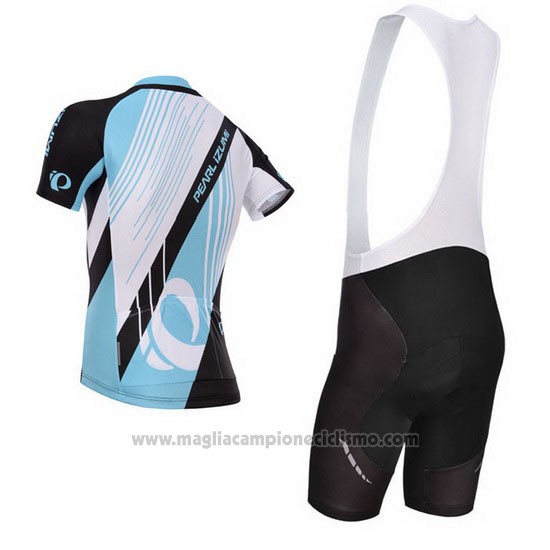 2014 Abbigliamento Ciclismo Pearl Izumi Nero e Celeste Manica Corta e Salopette